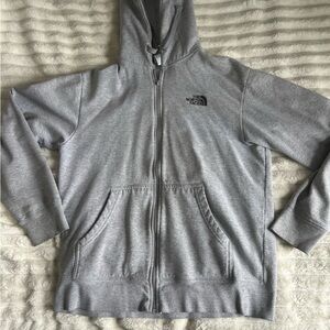 The North Face Mens US Medium Grey Classic Zip Up Hoodie